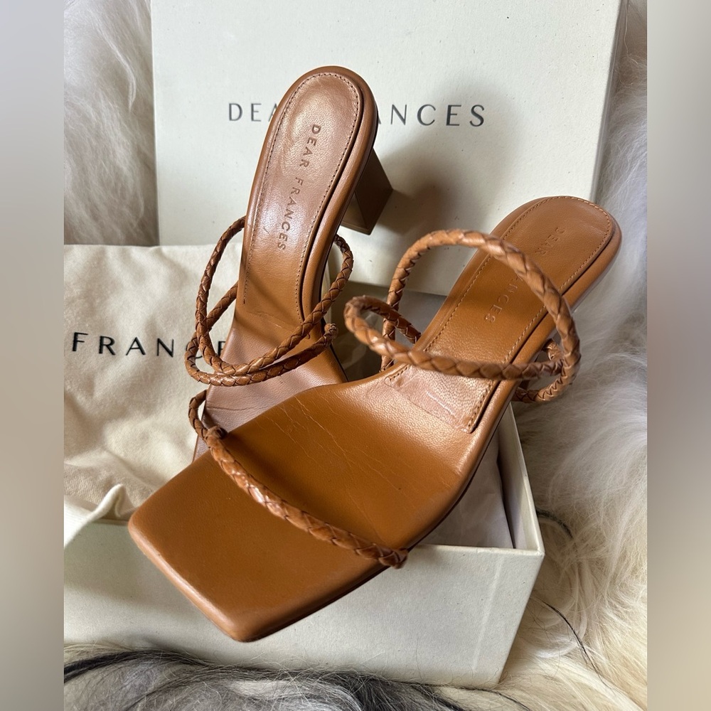 Dear Frances Tan Rohe Heeled Sandals 37